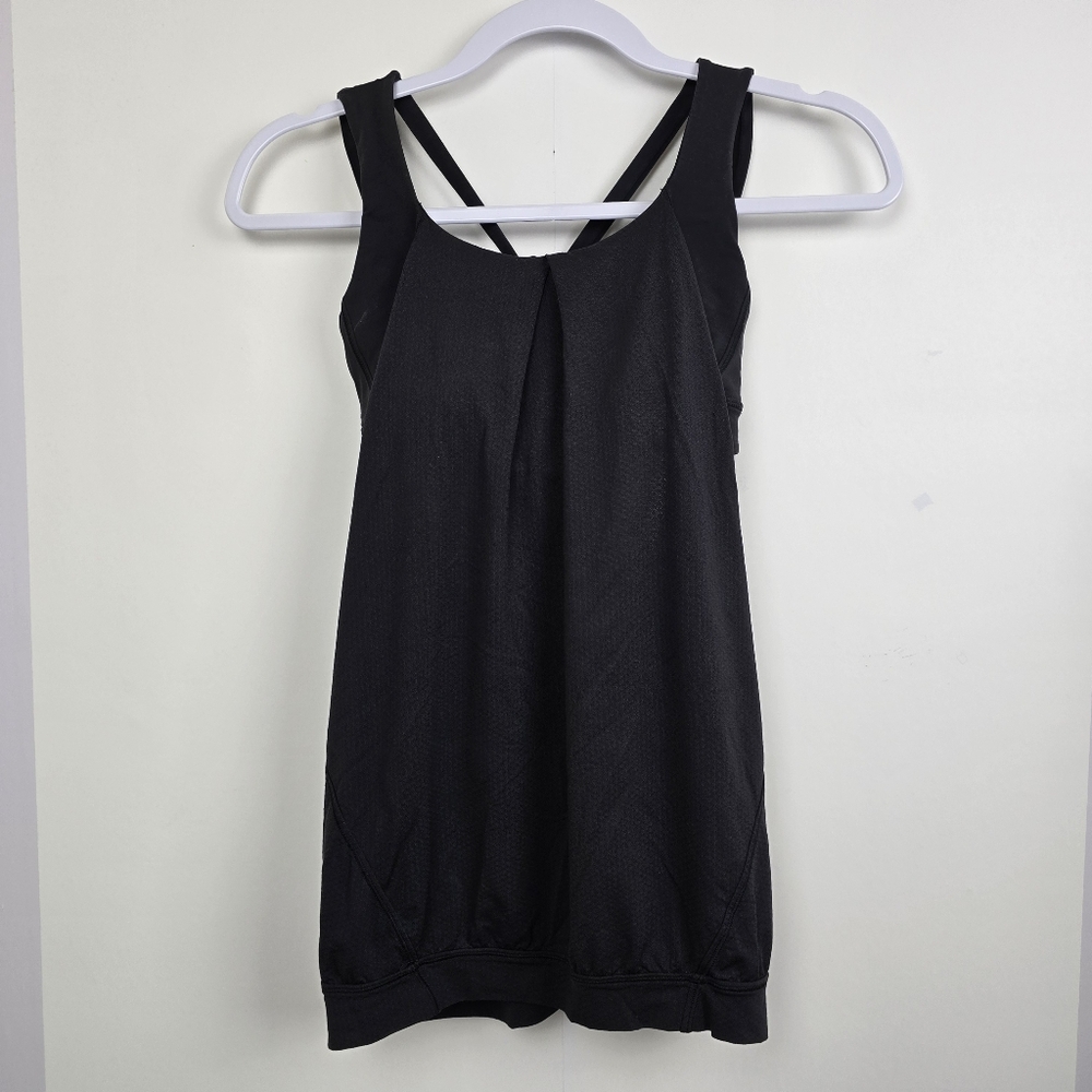 Lululemon Athletica Nouveau Limits Black Tank Top, Sz 4